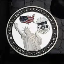 Jesteśmy pierwszą linią obrony narodowej moneta USA CIA Silent Warriors Silver platerowana moneta tanie tanio WanXiang Collection CN (pochodzenie) Metal Nowoczesne Platerowane 2000-Present Patriotyczne