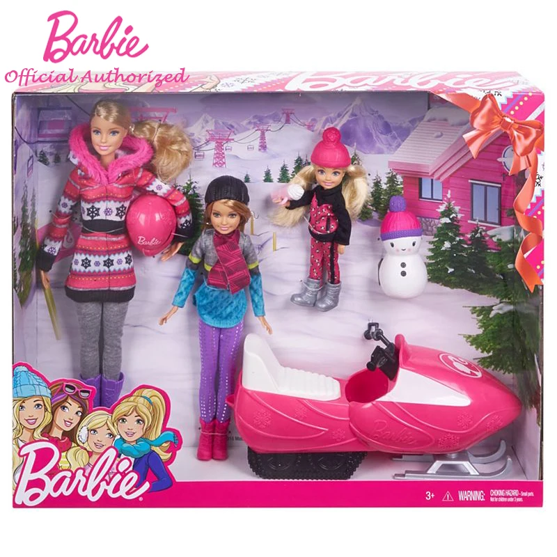 barbie snow mobile