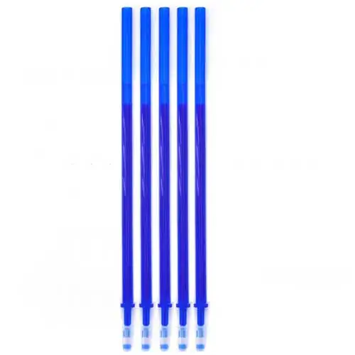 Erasable Pen Washable Handle Blue/Black/Red 0.5mm Kawaii Pen Refill Rod for Office Supplies Student Exam Writing Spare pens Blue Refill-5pcs
