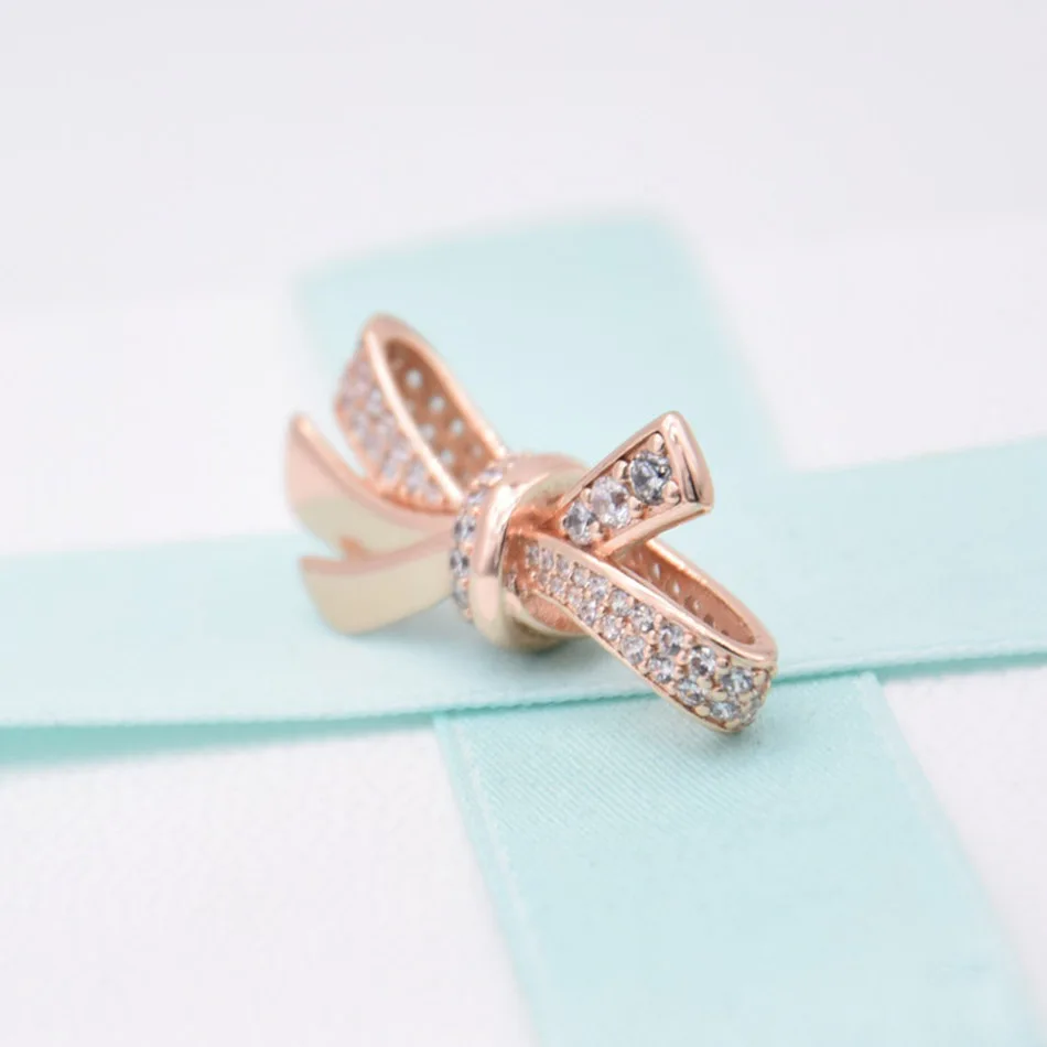 Original-Rose-Sparkling-Oversized-Brilliant-Bow-With-Crystal-Beads-Fit-925-Sterling-Silver-Bead-Charm-Pandora (2)