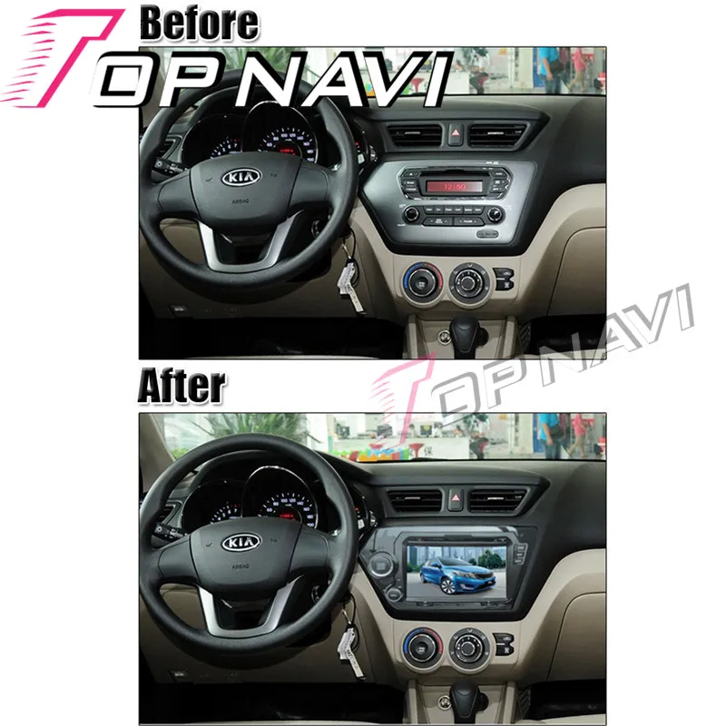 " Восьмиядерный Android 9,0 автомобильный Радио gps навигация для KIA K2 2011-/RIO 2012-стерео авто мультимедийная система dvd-плеер 2 Din