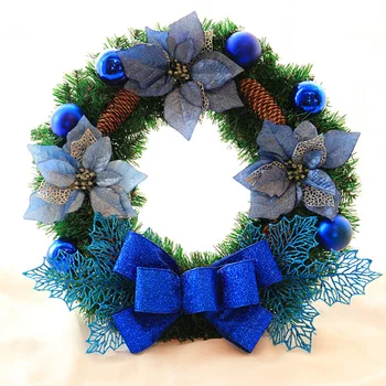 

Door Hanging Artificial Flower Rattan Bowknot Window Pendant Festival Christmas Ball Home Wreath Crafts Party Decoration