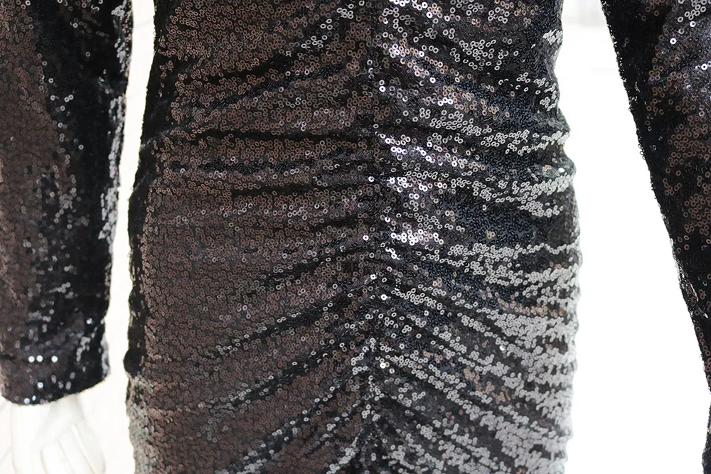 BacklakeGirls, сексуальное коктейльное платье с глубоким v-образным вырезом и длинным рукавом для коктейлей, вечерние, черные, короткие, официальные платья, Vestidos De Coctel