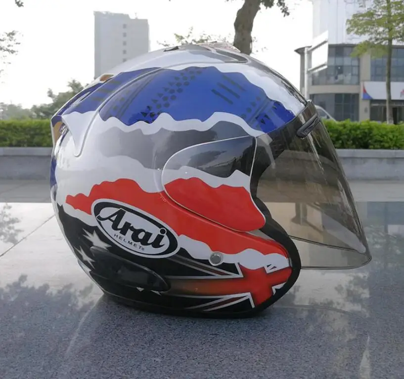 Arai R3 шлем мотоциклетный шлем с открытым внедорожным мотоциклетным шлемом Размер: S M L XL XXL, Опционный трехцветный объектив 06