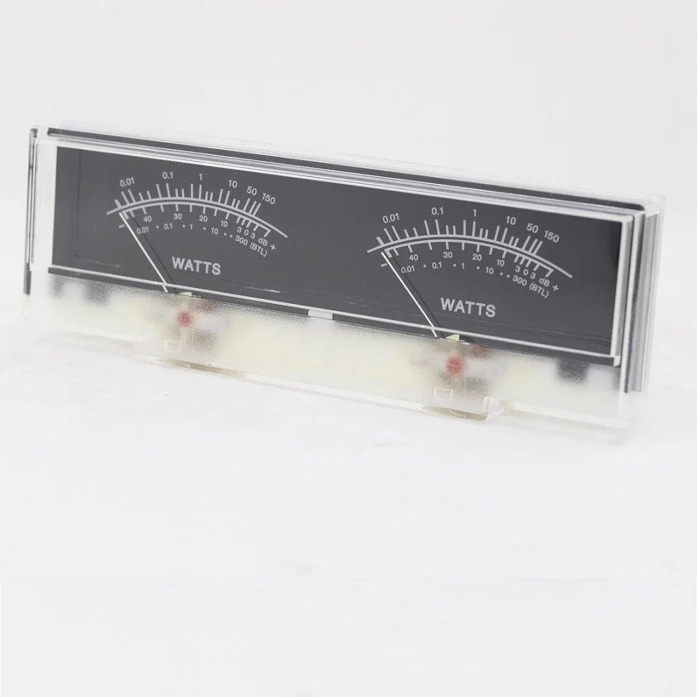 P-78WTC  VU Meter DB Level Header Audio Preamp Power Amplifier Chassis White LED Backlight