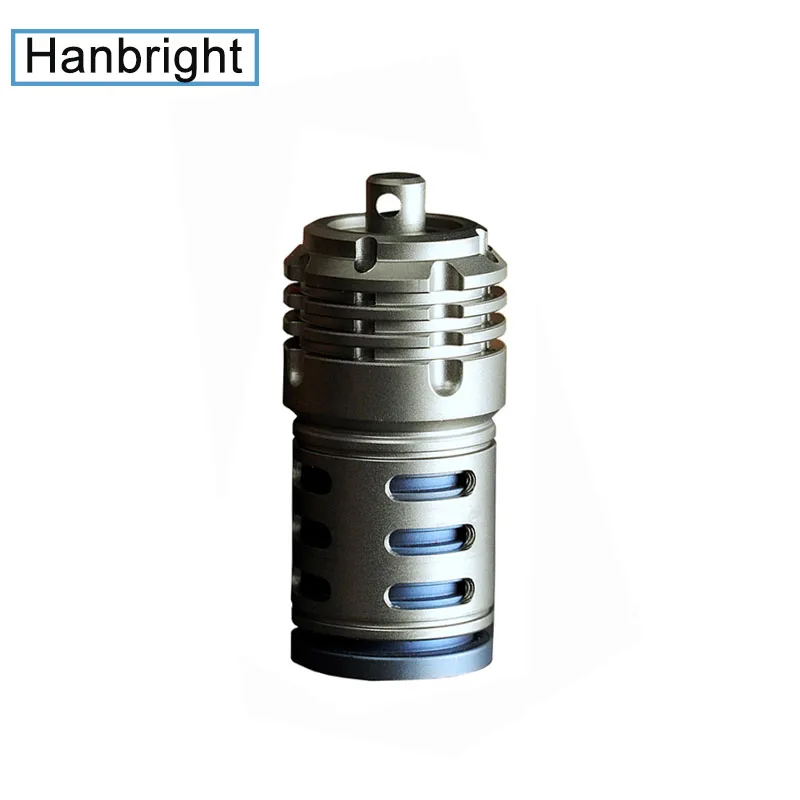 

Titanium Alloy Mini Pendant EDC Key Chain Waterproof Wind Small Kerosene Lighter