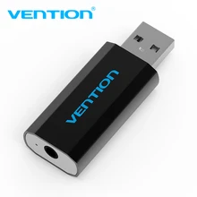 Внешняя звуковая карта Vention с USB на 3,5 мм, разъем для наушников, адаптер USB 3,5 мм, звуковая карта для ноутбука, компьютера Внешняя звуковая карта Vention с USB на 3,5 мм, разъем для наушников, адаптер USB 3,5 мм, звуковая карта для ноутбука, компьютера