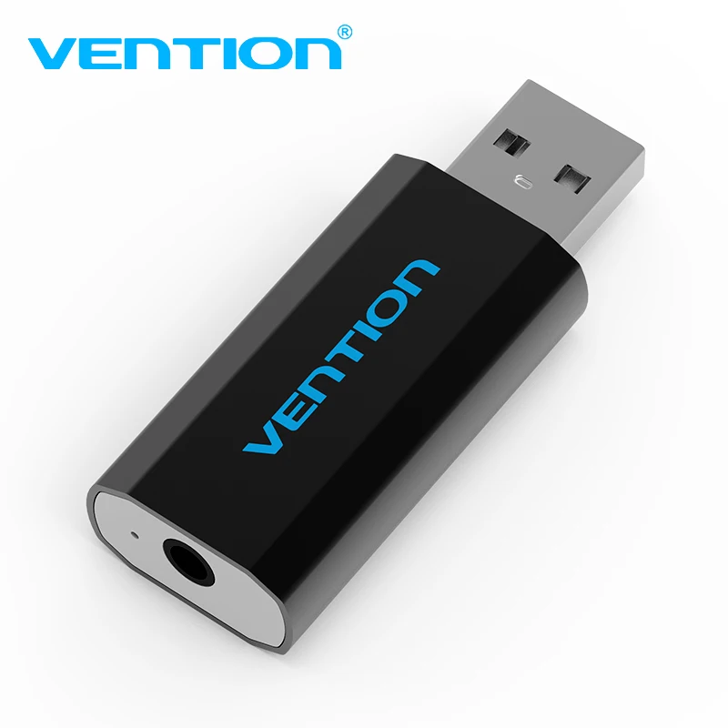 Внешняя звуковая карта Vention с USB на 3 5 мм разъем для наушников адаптер ноутбука компьютера|sound card usb|external sound