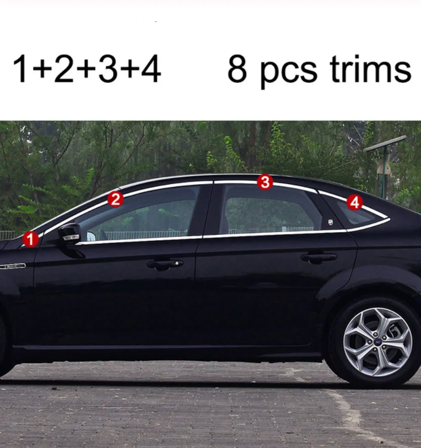 Нержавеющая сталь окна автомобиля планки для ford mondeo 4th поколения ford fusion