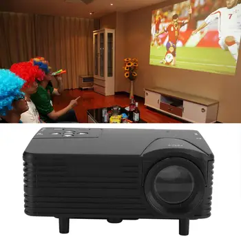 

Mini Portable Projector 1920x1080 80LM Home Cinema Theater Media Player US Plug New