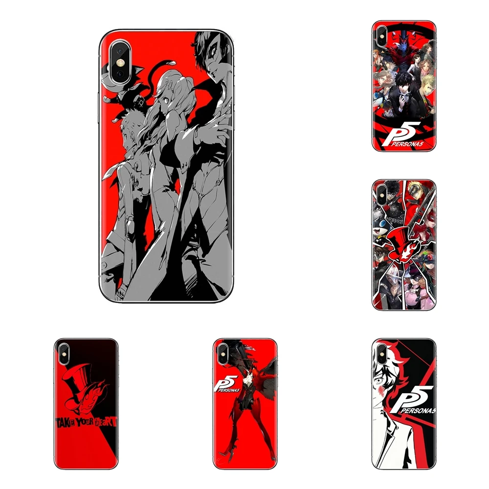 For HTC One U11 U12 X9 M7 M8 A9 M9 M10 E9 Plus Desire 630 530 626 628 816 820 830 anime Persona 5 Transparent Soft Cases Covers |