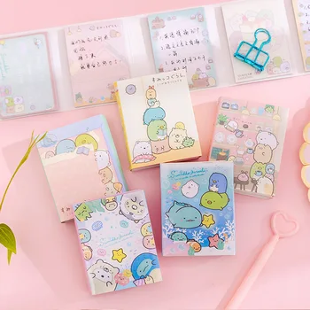

12 pack/lot Sumikko Gurashi Coffee House 6 Folding Memo Pad Sticky Notes Escolar Papelaria School Supply Bookmark Label