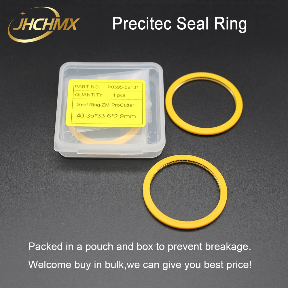 JHCHMX лазерное уплотнительное кольцо 40,35*33,6*2,9 мм P0595-59131 для Precitec Procutter части лазерной головки защитные окна 37*7 м б/у