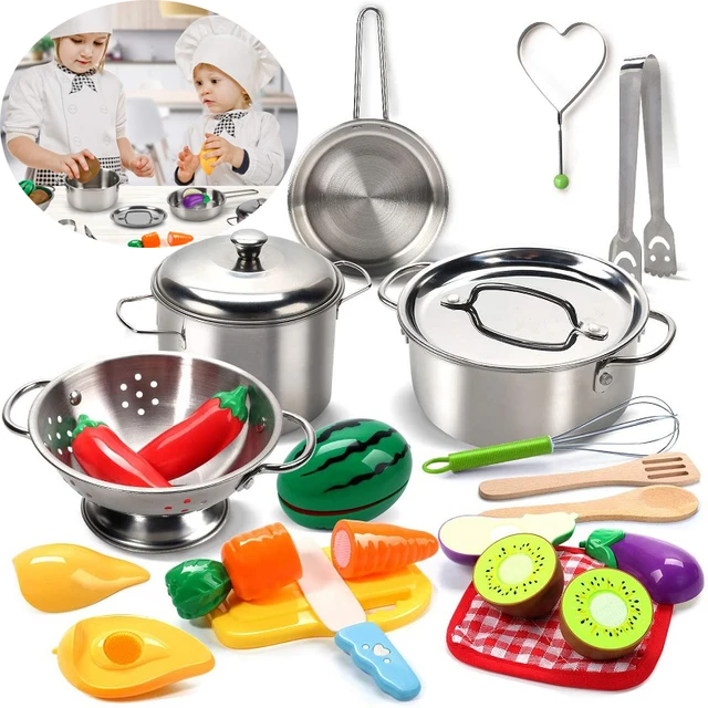 15 PCS Montessori Kitchen Tools for Toddlers Kids Cooking Sets