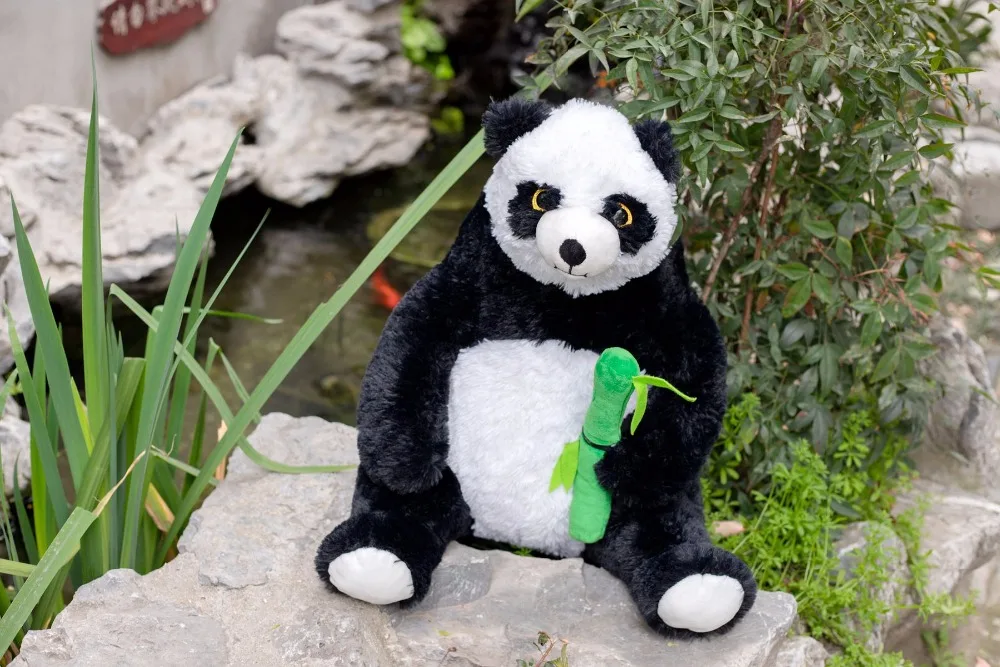 50cm Baby Big Giant Panda Bear Stuffed Animal Fat Panda Animals Pillow Cartoon Kawaii Girls Doll Toy Kids Gift