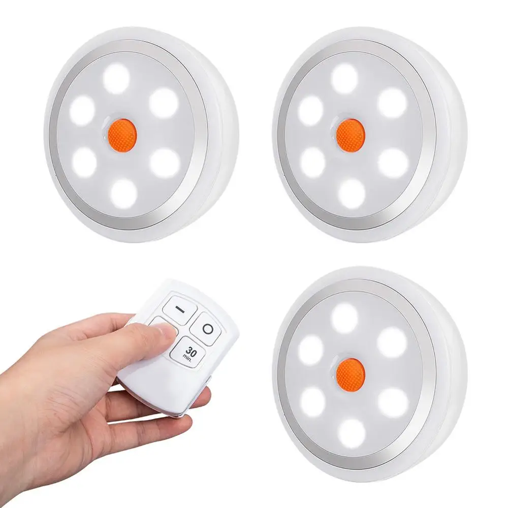 

LED Under Cabinet Light with Remote Control Battery Operated LED Closets Lights for Wardrobe Bathroom lighting Night Light