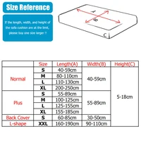 Jacquard Sofa Cushion Cover Solid Color Furniture Couch Covers for Living Room Home Spandex Stretch Washable Removable Protector 2