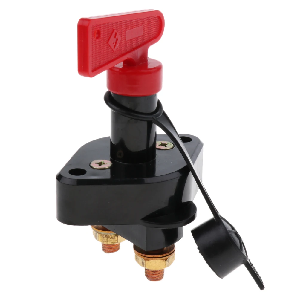  Car RV Boat Battery Isolator Disconnect Power Switch W/Removable Keys