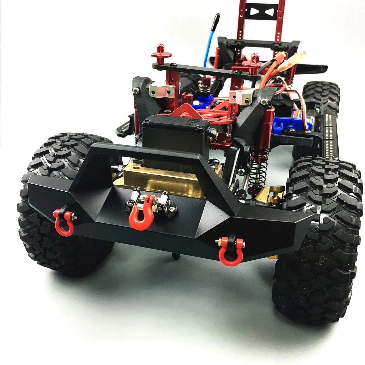 KYX гоночный металлический передний бампер для 1/10 RC Гусеничный автомобиль Axial SCX10 II 90046 Traxxas TRX-4 TRX4