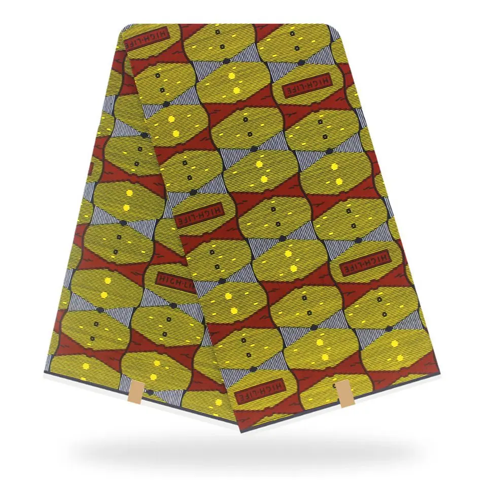 6 ярдов африканская ткань с принтом/Анкара ткань/Африканский Воск Принт/Африканский узор «Кенте» ткань/pagne africain/tissu africain DF-106