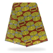 6 ярдов африканская ткань с принтом/Анкара ткань/Африканский Воск Принт/Африканский узор «Кенте» ткань/pagne africain/tissu africain DF-106