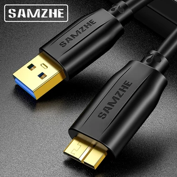 

SAMZHE Hard Disk USB3.0 Cable Micro USB for Phone Charging Wire USB3.0 Data to Hard Drive Storage Transmission Cable