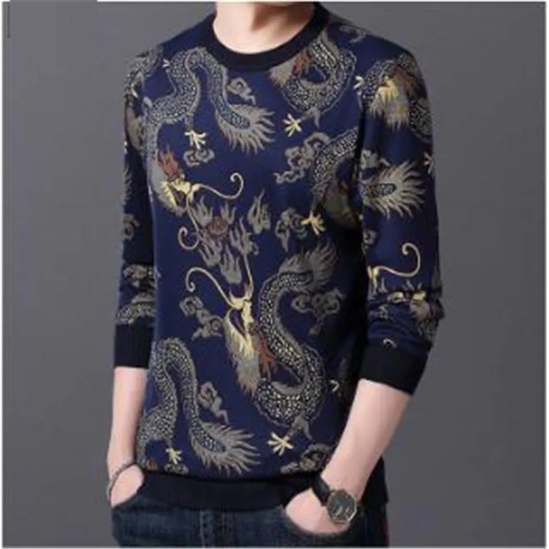 999cashmere Брендовые Трикотажные Рубашки полосатый мужской свитер с длинным рукавом Повседневный осенне-зимний теплый пуловер мужское платье плотная одежда - Цвет: 999cashmere