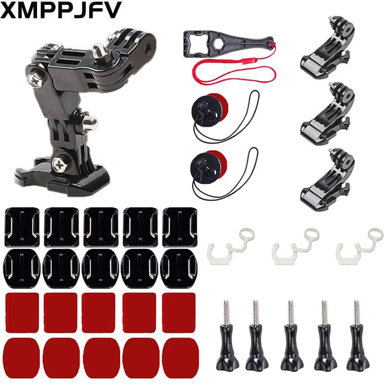 

XMPPJFV мотоциклетный шлем подбородок набор аксессуаров для Gopro Hero 10 9 8 7 6 5 4 3 MAX черная Экшн-камера SJCAM EKEN H9 AKASO