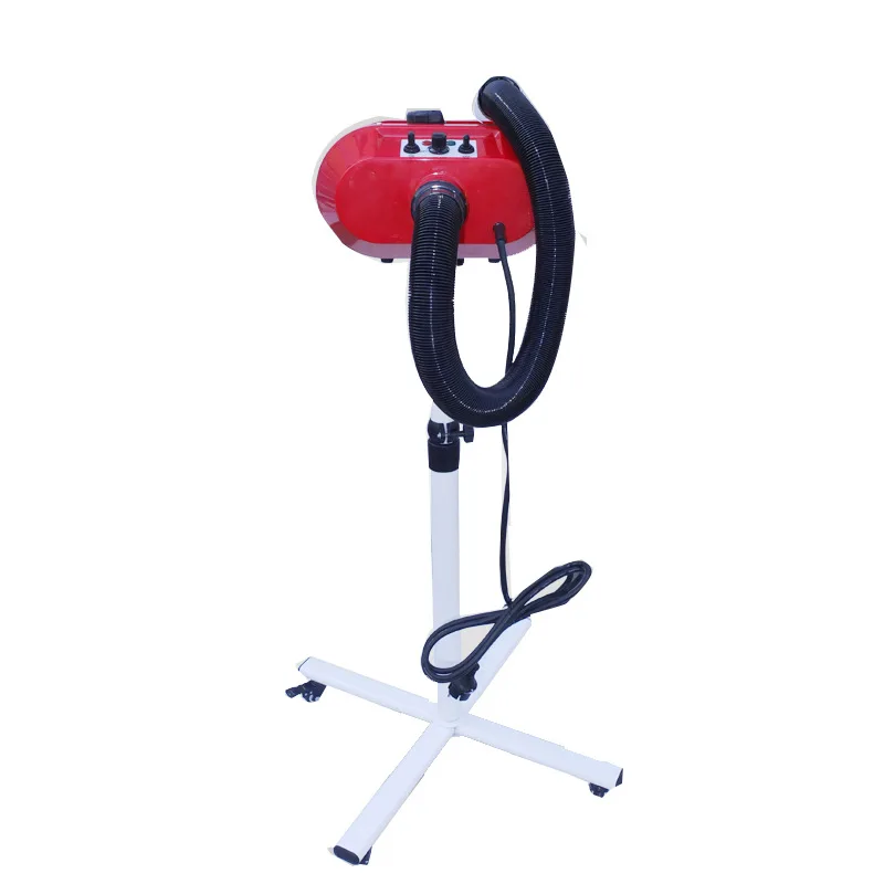 vertical stand red Красный 2800 Вт профессиональный фен для домашних животных настенный держатель стойка вертикальная подставка Большая маленькая собака кошка Уход воздуходувка двойной мотор - Цвет: vertical stand red