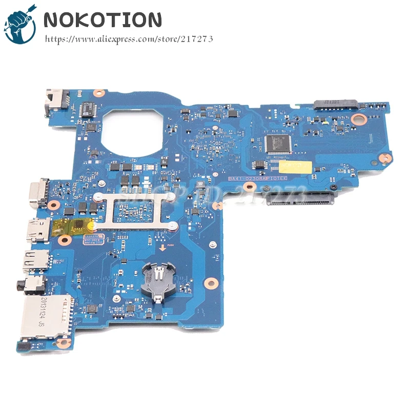 NOKOTION для samsung NP270E5E NP-270E5E NP270E5G Материнская плата ноутбука BA92-13616A BA92-13616B BA41-02308A SR109 Celeron 1007U Процессор