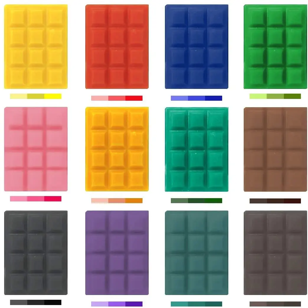 Candle Dyes Wax Dyes Chips DIY Soy Candle Making 34 Popular Colors Wax Dye Flake Color Chip Material Safe Natural