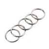 10pcs/lot Stainless Steel Hole Key Ring Key Chain 15/20//25/28/30/32/mm Women Steel Round Split Cute  Keychain Gifts for Men ► Photo 2/6