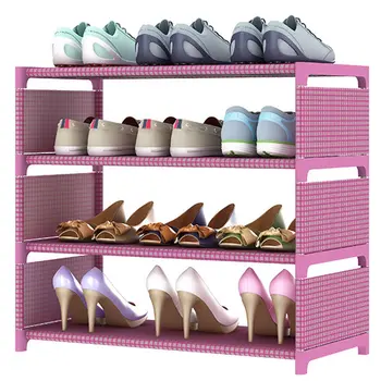 

4 Tiers Dustproof assembly shoe rack Hallway Shoe Organizer Cabinet Zapatero DIY Shelf Storage Shoe Rack Stojak na buty BDF99