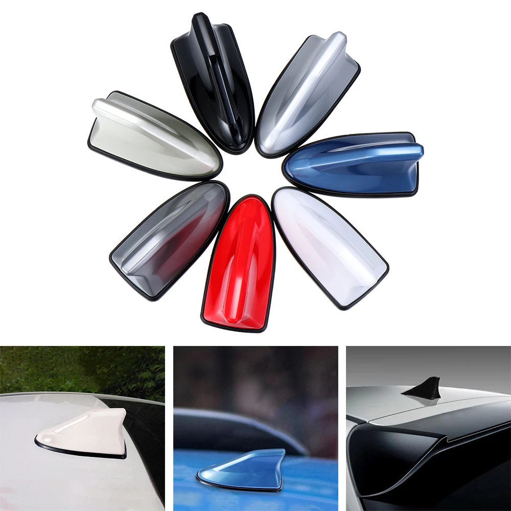 Universal Auto Car ABS Roof Radio AM//FM Aerial Signal Shark Fin Style Antenna