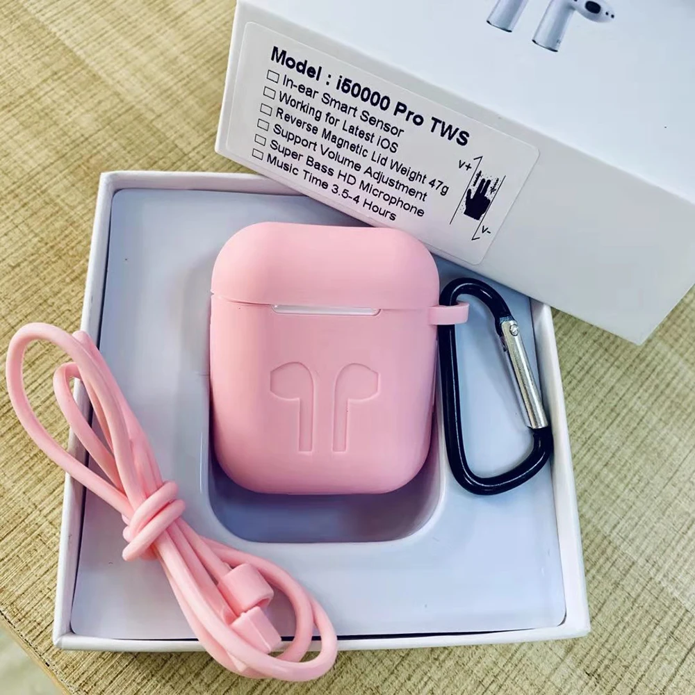 i50000Pro-Pink-kits i50000TWS Air2 8D бас всплывающем окне Беспроводное зарядное устройство Bluetooth гарнитура 1536UPK W1 чип i200 i2000 i5000 i500 i1000 i800TWS - Цвет: i50000Pro-Pink-kits