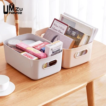 

Sundries Storage Boxes Organizers Desk Bathroom Kitchen Home Organization Portable Plastic Case Bath Fruit Food Cosmetic Handbox