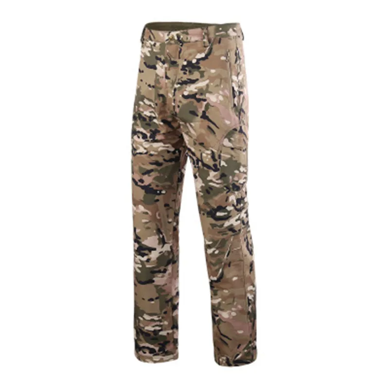 

Camouflage Tactical Soft Shell pants Men Military Windproof Waterproof warm Hiking Hunting trousers outdoor Army Training pants