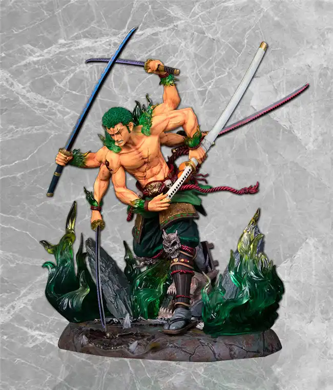 在庫 30センチメートルワンピースアニメhyakkiyakou阿修羅ロロノア ゾロアニメフィギュアガレージキット Action Figures Aliexpress
