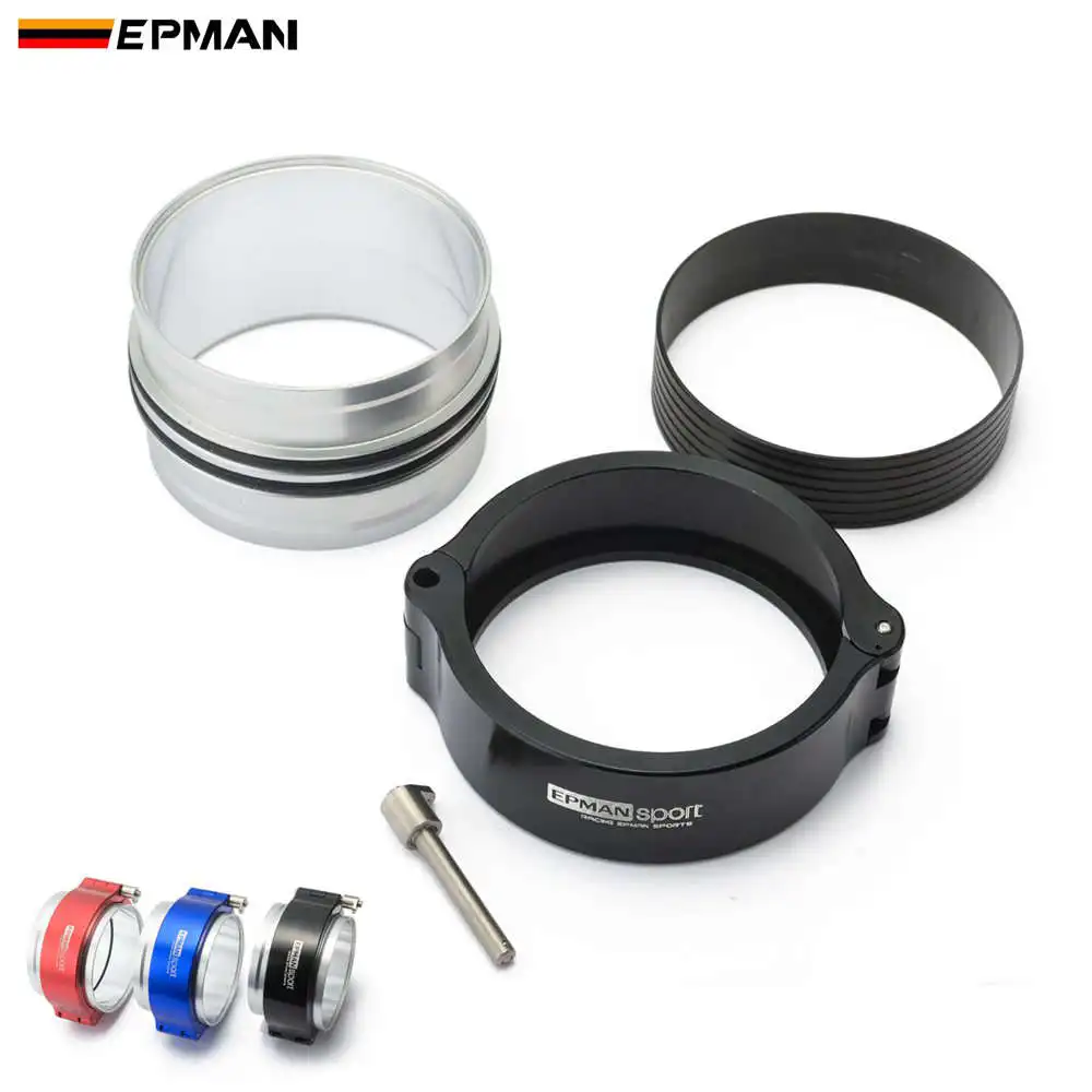 EPMAN Exhaust V-band Clamp Quick Release HD Clamp For 3" OD Turbo Intake Charge Piping Throttle Body EPSS76KB