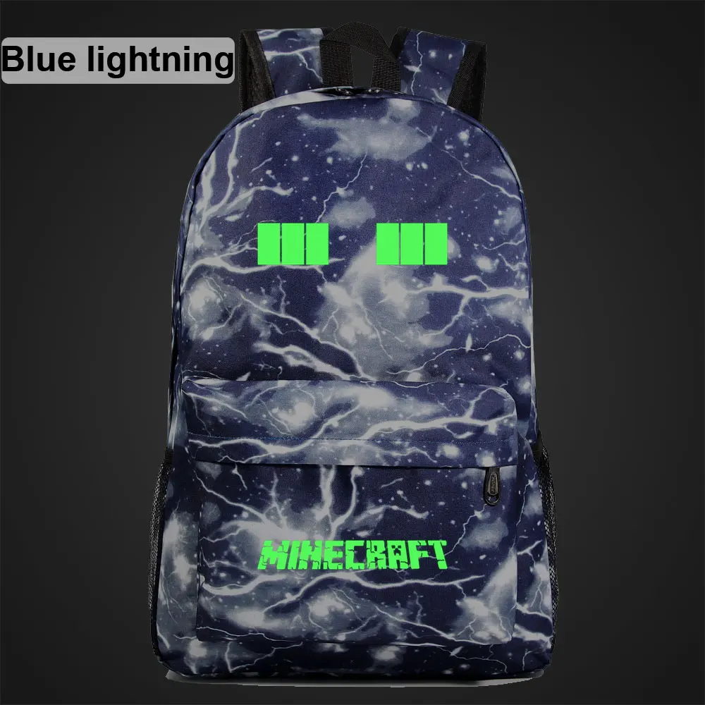 Green Luminous Games Like A Eves Boy Girl Book School Bag Women Bag Pack Teenagers Schoolbags Men Student Backpack