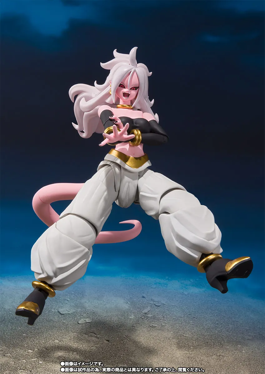 BANDAI Аниме Драконий жемчуг Android 21 Jinzoningen Nijuichi-Go СВЧ игрушки Фигурки Модель украшения Рождественский подарок