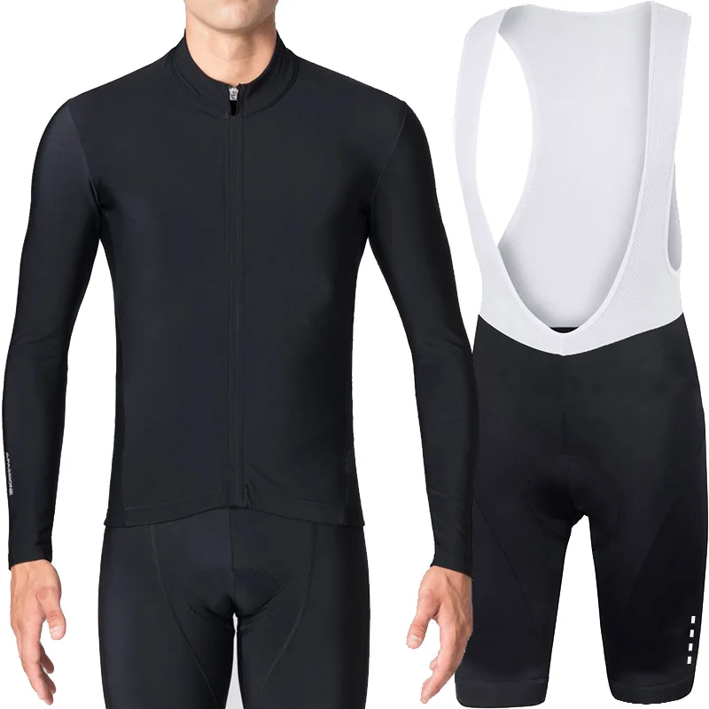 P06 SET Ropa ciclismo Велоспорт Джерси с длинным рукавом набор Весна/Осень Мужчины mtb Джерси велосипед Майо ciclismo tricota ciclismo hombre - Цвет: P06 SET