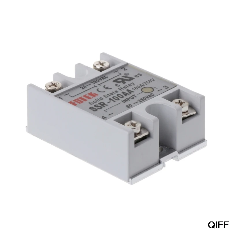 Прямая поставка и 24 V-380 V SSR-100AA 100A AC-AC твердотельный релейный модуль регулятор температуры Aug. 20