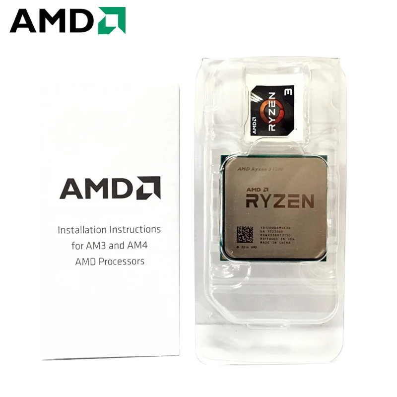 AMD Ryzen 3 1200 ПК компьютер четырехъядерный процессор AM4 настольный процессор в штучной упаковке 65 Вт 3,1 ГГц разъем AM4