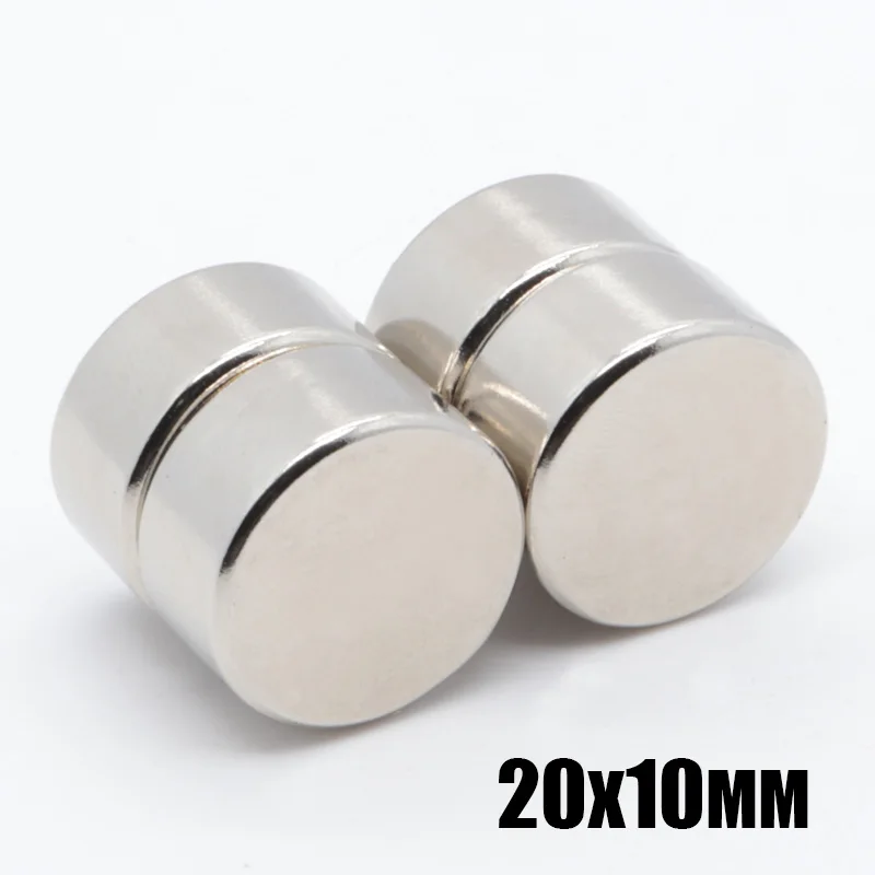 20pcs 20*10 mm N35 Mini Super Strong Rare Earth Fridge Permanet Magnet 20x10 mm Small Round Neodymium Magnet 20*10 mm
