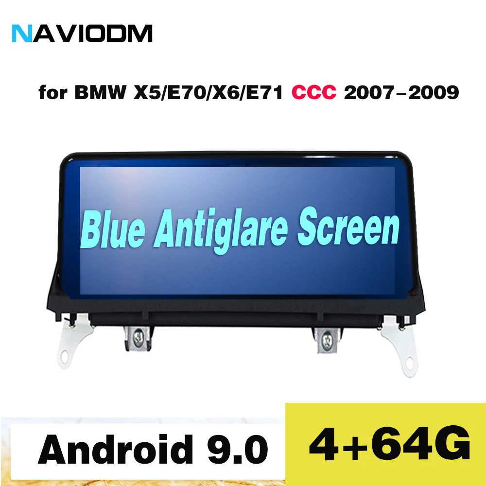 Sale Naviodm full HD 4+64G android 9.0 8 core Car Multimedia Player car dvd player for BMW X5/E70/X6 E71 CCC 2007-2009 auto audio gps 0