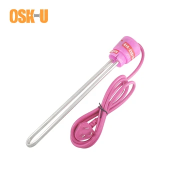 

Electric Water Heater Element 330mm Length 220V Stainless Steel Immersion Heater 200/400/500/800W for Water Bottle