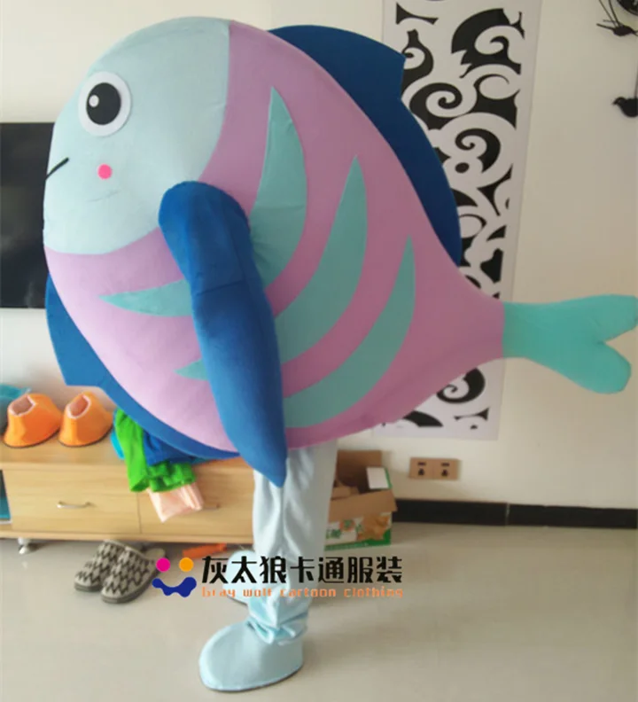 fish Распродажа; костюм-талисман в виде животного океана; костюм дельфина, Кита, медузы, акулы; карнавальный костюм; Рождественский рекламный парад; Хэллоуин - Цвет: fish