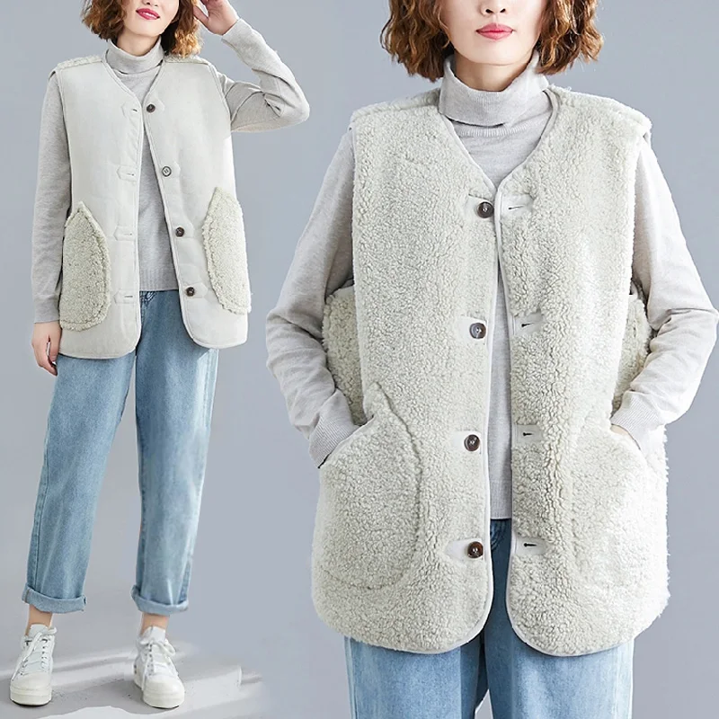 Женское зимнее пальто из овечьей шерсти 2020 женский пиджак со Размеры d плюшевые