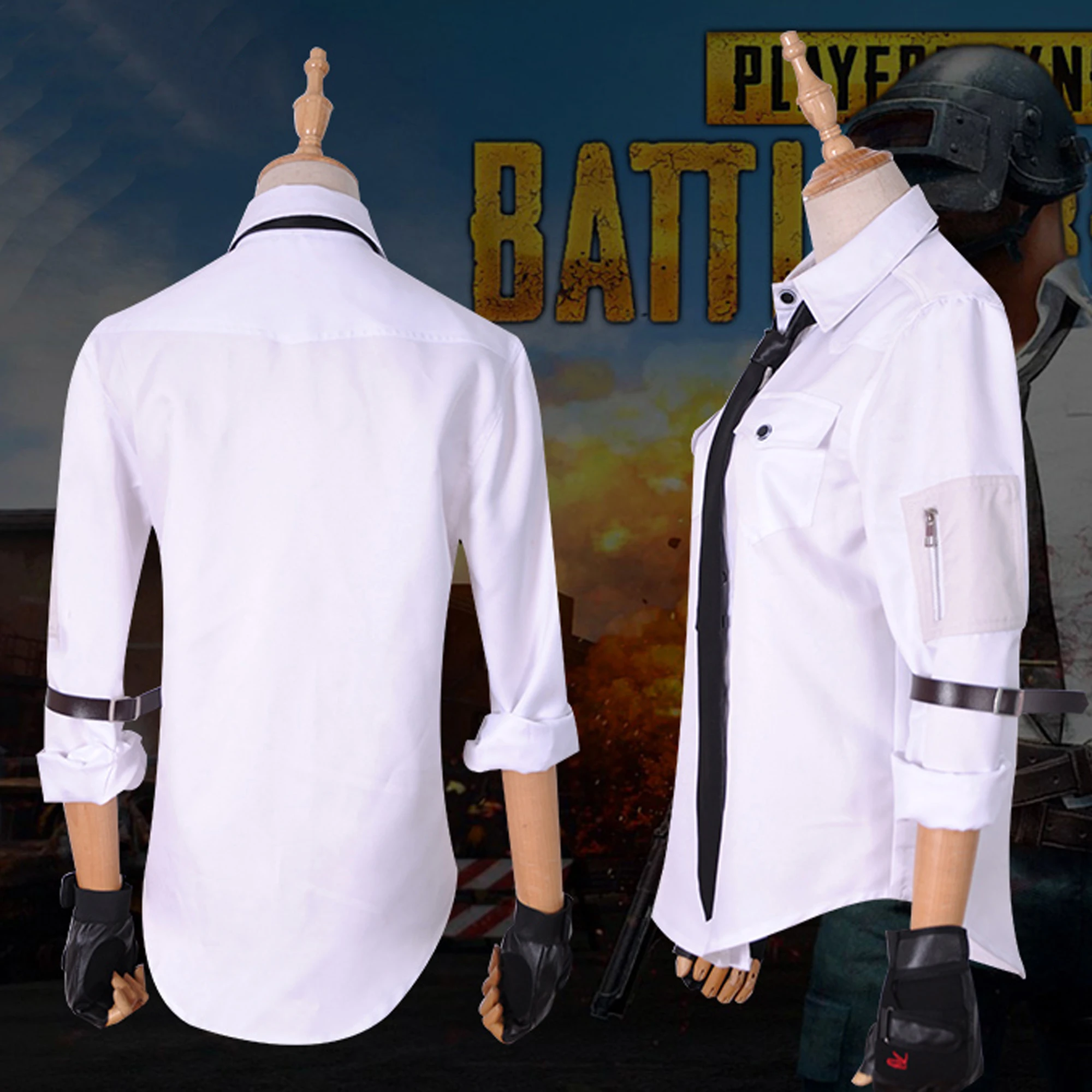  Game PUBG Playerunknown's Battlegrounds Cosplay Costumes Hooded Jacket Cloak Middle Ages Trench Hig